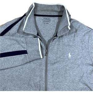 Polo Ralph Lauren Performance Grey Full Zip Jacket Grey w/ Black Trim Men’s XL